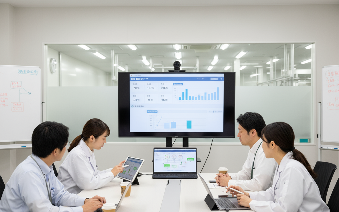 ツクルデの管理画面でデータ分析結果が表示されているダッシュボード