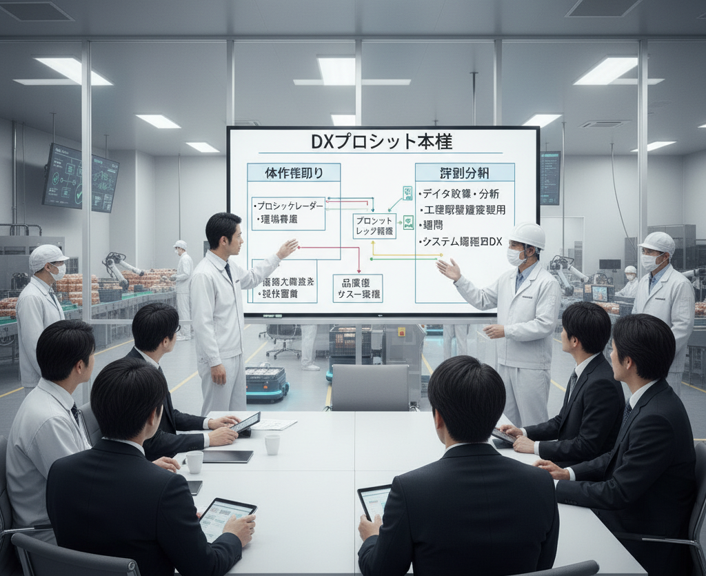 DXプロジェクトにおける役割分担のイメージ